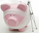 Obamacare will hurt the piggy bank more than Obama, who is himself exempt from his own law. Image of Obamacare will hurt the piggy bank more than Obama, who is himself exempt from his own law.