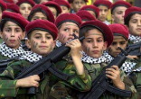 About 100,000 children will practice marching, shooting, kidnapping and killing in Gaza this summer. Image of About 100,000 children will practice marching, shooting, kidnapping and killing in Gaza this summer.
