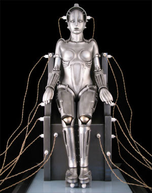 The stately female robot Maria in 'Metropolis' has become an iconic image of techno glamour. The stately female robot Maria in 'Metropolis' has become an iconic image of techno glamour.