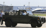 A jeep to be used by Pope Francis in Rio. Image of A jeep to be used by Pope Francis in Rio.