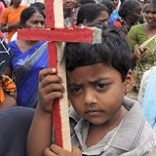 Their choice to follow the Risen Jesus in His Catholic Church places them at great risk in India. It not only shows courage, it demonstrates the presence of a living and dynamic Catholic faith in their lives. This is the kind of living faith which comes from an encounter with the Risen Lord. This is the kind of faith we all need. This is the kind of faith which calls forth miracles.
Image of Their choice to follow the Risen Jesus in His Catholic Church places them at great risk in India. It not only shows courage, it demonstrates the presence of a living and dynamic Catholic faith in their lives. This is the kind of living faith which comes from an encounter with the Risen Lord. This is the kind of faith we all need. This is the kind of faith which calls forth miracles.