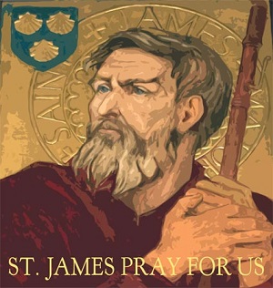 The tradition tells us that after the Resurrection, James preached the Gospel in Spain. To this day, the pilgrimage path which bears his name is effecting conversion in the lives of many. He returned to Palestine in 44 AD and drank that chalice. He was the first Apostle to be martyred by order of the tyrant Herod Agrippa. The word martyr means witness. In both his life and his death, James was such a witness. The tradition tells us that after the Resurrection, James preached the Gospel in Spain. To this day, the pilgrimage path which bears his name is effecting conversion in the lives of many. He returned to Palestine in 44 AD and drank that chalice. He was the first Apostle to be martyred by order of the tyrant Herod Agrippa. The word martyr means witness. In both his life and his death, James was such a witness.