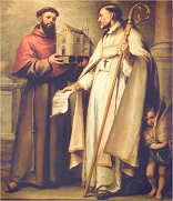 Bonaventure and Francis, friends, co-laborers, and saints Image of Bonaventure and Francis, friends, co-laborers, and saints