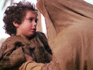 Mary and the child Jesus from the Passion of the Christ Mary and the child Jesus from the Passion of the Christ