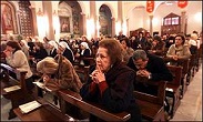 Egyptian Catholics at Mass Image of Egyptian Catholics at Mass