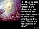There will be no giving or taking in marriage in the kingdom to come because the very purpose and meaning of marriage itself will be fulfilled. (See, e.g. Mk. 12:18-27) We will be living in the fullness of the Communion of Love with the Trinity. The symbol will give way to the eternal reality, the Sacrament will be fulfilled in the fullness of communion. All of human love will be completed in the Love which lasts forever.
Image of There will be no giving or taking in marriage in the kingdom to come because the very purpose and meaning of marriage itself will be fulfilled. (See, e.g. Mk. 12:18-27) We will be living in the fullness of the Communion of Love with the Trinity. The symbol will give way to the eternal reality, the Sacrament will be fulfilled in the fullness of communion. All of human love will be completed in the Love which lasts forever.