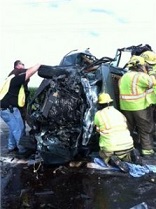 The accident scene: What about the more dramatic miracles? Do they still happen? Can they happen when regular folks in love with the Lord share His Word and believe in His promises? Just ask Katie Lentz, her family and her friends. She is expected to make a full recovery.
Image of The accident scene: What about the more dramatic miracles? Do they still happen? Can they happen when regular folks in love with the Lord share His Word and believe in His promises? Just ask Katie Lentz, her family and her friends. She is expected to make a full recovery.