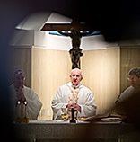 Image of One cannot know Jesus without getting oneself involved with Him, without betting your life [on] Him. When so many people - including us - pose this question: 'But, who is He?', The Word of God responds, 'You want to know who He is? Read what the Church tells you about Him, talk to Him in prayer and walk the street with him. Thus, will you know who this man is.' This is the way! Everyone must make his choice (Pope Francis at Casa Santa Marta)