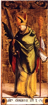 St Cyprian,Bishop and Martyr, pray for us Image of St Cyprian,Bishop and Martyr, pray for us
