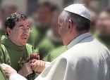 Fr Frank Pavone and His Holiness Pope Francis Image of Fr Frank Pavone and His Holiness Pope Francis