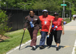 Walking strengthens your body, reduces stress and promotes weight loss. Image of Walking strengthens your body, reduces stress and promotes weight loss.