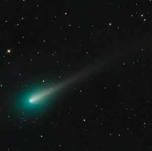 Comet ISON glows green in this recent image. Image of Comet ISON glows green in this recent image.