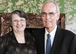 Cardinal Daniel DiNardo with Louise and Mark Zwick. Image of Cardinal Daniel DiNardo with Louise and Mark Zwick.