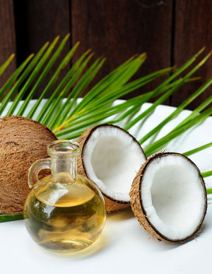 Coconut oil is a healthy super-food. Coconut oil is a healthy super-food.