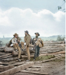An image of captured Confederate prisoners, brought to a new life with color. Image of An image of captured Confederate prisoners, brought to a new life with color.