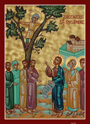 Zacchaeus climbs a tree to see the Lord. Such an act could have led to great mockery for a middle-aged public figure. But Zacchaeus didn't care about others' seeing him and the derision that might ensue. He wanted to see the Lord and no obstacle was going to stop him. His example challenges each of us to consider what is the extent to which we go, what trees or obstacles we'll climb, in order to see Jesus more clearly Zacchaeus climbs a tree to see the Lord. Such an act could have led to great mockery for a middle-aged public figure. But Zacchaeus didn't care about others' seeing him and the derision that might ensue. He wanted to see the Lord and no obstacle was going to stop him. His example challenges each of us to consider what is the extent to which we go, what trees or obstacles we'll climb, in order to see Jesus more clearly