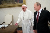 Pope Francis and President Putin Image of Pope Francis and President Putin