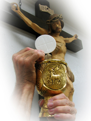 During Eucharistic adoration, it is not only we who behold Christ, but it is also He who beholds us. During Eucharistic adoration, it is not only we who behold Christ, but it is also He who beholds us.