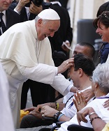 Pope Francis giving a blessing Image of Pope Francis giving a blessing