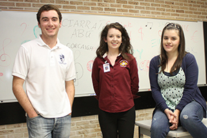 Pictured from L to R: Colm Supple, Mary Buckley and Sarah Tighe. Pictured from L to R: Colm Supple, Mary Buckley and Sarah Tighe.