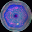 This strangely-shaped storm was first detected on Saturn in 1981 and has raged ever since. Image of This strangely-shaped storm was first detected on Saturn in 1981 and has raged ever since.