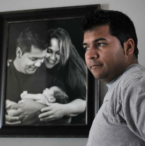 In a lawsuit trying to force the hospital to take her off life support, Erick Munoz contends doctors told him his wife 'had lost all activity in her brain stem' and an accompanying chart stated that she was 'brain dead.' In a lawsuit trying to force the hospital to take her off life support, Erick Munoz contends doctors told him his wife 'had lost all activity in her brain stem' and an accompanying chart stated that she was 'brain dead.'