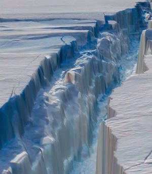 The researcher's findings suggest that this would cause the glacier to uncontrollably retreat about 25 miles over the next several decades, potentially raising global sea levels by more than 0.4 inches. The researcher's findings suggest that this would cause the glacier to uncontrollably retreat about 25 miles over the next several decades, potentially raising global sea levels by more than 0.4 inches.