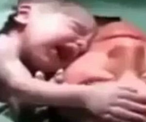 Little is known about the mother and child, though a voice in the background of the video seems to be speaking Spanish or Portuguese. Little is known about the mother and child, though a voice in the background of the video seems to be speaking Spanish or Portuguese.