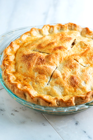 Pie crust is flakier if frozen before use. Pie crust is flakier if frozen before use.