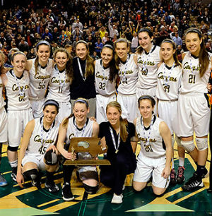 Arlington Catholic beat Longmeadow 43-35 after four minutes of overtime play. Arlington Catholic beat Longmeadow 43-35 after four minutes of overtime play.