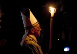 Pope Francis: To return to Galilee means above all to return to that blazing light with which God's grace touched me at the start of the journey. From that flame I can light a fire for today and every day, and bring heat and light to my brothers and sisters. That flame ignites a humble joy, a joy which sorrow and distress cannot dismay, a good, gentle joy. Image of Pope Francis: To return to Galilee means above all to return to that blazing light with which God's grace touched me at the start of the journey. From that flame I can light a fire for today and every day, and bring heat and light to my brothers and sisters. That flame ignites a humble joy, a joy which sorrow and distress cannot dismay, a good, gentle joy.