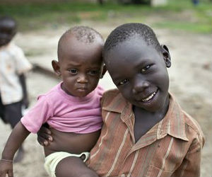 There are more than 3.7 million people in South Sudan, including almost 740,000 children less than five years of age. These children are at a high risk of food insecurity, with many already forced to eat wild 'famine foods' like bulbs and grasses, according to UNICEF. There are more than 3.7 million people in South Sudan, including almost 740,000 children less than five years of age. These children are at a high risk of food insecurity, with many already forced to eat wild 'famine foods' like bulbs and grasses, according to UNICEF.