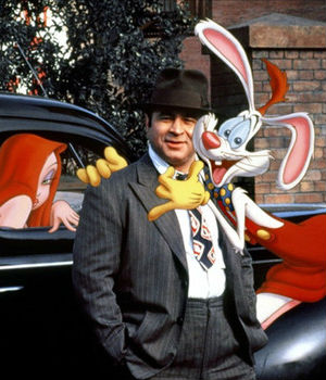 Perhaps Bob Hoskins' most popular role was as the irascible detective navigating around the mythical 'Toontown' in 'Who Framed Roger Rabbit.' Perhaps Bob Hoskins' most popular role was as the irascible detective navigating around the mythical 'Toontown' in 'Who Framed Roger Rabbit.'