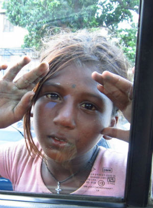Girls like Kianna in India support their families by begging. Girls like Kianna in India support their families by begging.