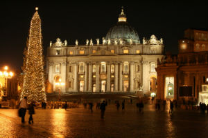 Saint Peter's Square was designed more than 400 years ago, and includes a four-thousand-year-old Egyptian Obelisk. Saint Peter's Square was designed more than 400 years ago, and includes a four-thousand-year-old Egyptian Obelisk.