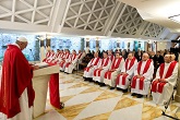 To use a word of St. John XXIII: it is the Holy Spirit that updates the Church: Really, he really updates it and keeps it going. And we Christians must ask the Lord for the grace of docility to the Holy Spirit. Docility in this Spirit, who speaks to us in our heart, who speaks to us in all of life's circumstances, who speaks to us in the Church's life, in Christian communities, who is always speaking to us. Image of To use a word of St. John XXIII: it is the Holy Spirit that updates the Church: Really, he really updates it and keeps it going. And we Christians must ask the Lord for the grace of docility to the Holy Spirit. Docility in this Spirit, who speaks to us in our heart, who speaks to us in all of life's circumstances, who speaks to us in the Church's life, in Christian communities, who is always speaking to us.