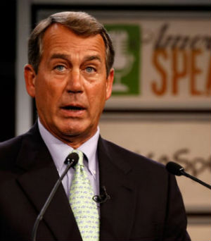 John Boehner declared on 'Sunday Morning Futures with Maria Bartiromo' on Fox News that he has no interest in doing that with Lerner. John Boehner declared on 'Sunday Morning Futures with Maria Bartiromo' on Fox News that he has no interest in doing that with Lerner.
