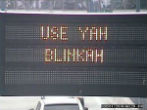 These signs, located around Boston, poke fun of the areas distinct accent. Image of These signs, located around Boston, poke fun of the areas distinct accent.