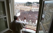Pope Francis at the Angelus Image of Pope Francis at the Angelus
