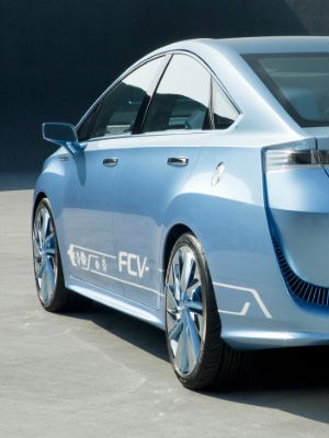 Called FCV, Toyota displayed a concept version of its fuel-cell vehicle at the Tokyo Motor Show last year. Called FCV, Toyota displayed a concept version of its fuel-cell vehicle at the Tokyo Motor Show last year.