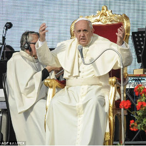 The pope told the priests that 'creativity' is 'a divine word,' because God told Adam to care for the earth, make it bear fruit, 'be creative.' The pope told the priests that 'creativity' is 'a divine word,' because God told Adam to care for the earth, make it bear fruit, 'be creative.'