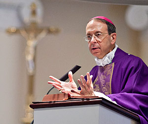 Archbishop William E. Lori of Baltimore, pictured, and Bishop Richard J. Malone of Buffalo in a statement noted that the executive order, which will impact a fifth of the U.S. workforce, discriminates against faithful Catholics. Archbishop William E. Lori of Baltimore, pictured, and Bishop Richard J. Malone of Buffalo in a statement noted that the executive order, which will impact a fifth of the U.S. workforce, discriminates against faithful Catholics.