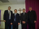 (Pictured: Left to Right - Dirk West, Matteo Callisi, Bishop Tony Palmer, and Deacon Darrell Wentworth) - Faith to Bishop Tony Palmer was a dynamic, lived experience and, as a result, his life built up the whole Body of Christ and tore down the walls some have built to separate us from each other! What a legacy! A true example of living Jesus' prayer in John 17! (Deacon Darrell Wentworth)
Image of (Pictured: Left to Right - Dirk West, Matteo Callisi, Bishop Tony Palmer, and Deacon Darrell Wentworth) - Faith to Bishop Tony Palmer was a dynamic, lived experience and, as a result, his life built up the whole Body of Christ and tore down the walls some have built to separate us from each other! What a legacy! A true example of living Jesus' prayer in John 17! (Deacon Darrell Wentworth)