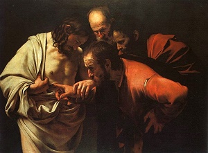 Thomas the doubter became the Thomas the model believer, an example for each one of us. He is a great beacon of light for all of us as we cry out with him, MY LORD AND MY GOD! Thomas the doubter became the Thomas the model believer, an example for each one of us. He is a great beacon of light for all of us as we cry out with him, MY LORD AND MY GOD!
