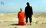 American journalist James Foley scene in a video by the Islamic State, moments before he was beheaded. Image of American journalist James Foley scene in a video by the Islamic State, moments before he was beheaded.