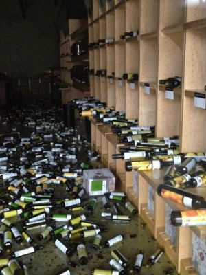 The weekend's temblor was felt widely throughout the region, from more than 200 miles south of Napa and as far east as the Nevada border. The weekend's temblor was felt widely throughout the region, from more than 200 miles south of Napa and as far east as the Nevada border.