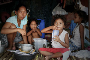 More than 1/3 of all Filipinos live below the poverty line. More than 1/3 of all Filipinos live below the poverty line.