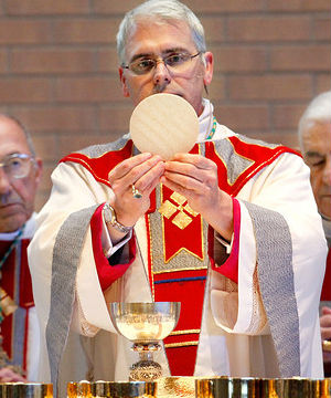 Lawyers representing Archbishop Paul Coakley had earlier demanded the return of a communion wafer obtained by the group. Lawyers representing Archbishop Paul Coakley had earlier demanded the return of a communion wafer obtained by the group.