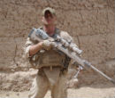 Corporal Rob Richards in Afghanistan. The Marine sniper was filmed in a controversial video urinating on dead Taliban terrorists. Image of Corporal Rob Richards in Afghanistan. The Marine sniper was filmed in a controversial video urinating on dead Taliban terrorists.