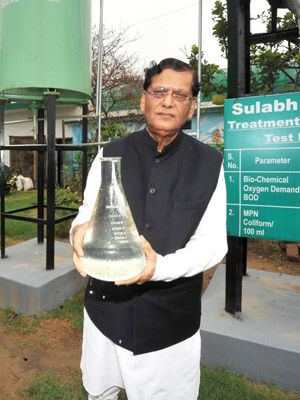 The toilets were installed by Sulabh International, a New Delhi-based non-governmental organization focused on sanitation issues among India's poor. Bindeshwar Pathak, the group's founder unveiled the toilets in a ceremony before local officials and villagers. The toilets were installed by Sulabh International, a New Delhi-based non-governmental organization focused on sanitation issues among India's poor. Bindeshwar Pathak, the group's founder unveiled the toilets in a ceremony before local officials and villagers.